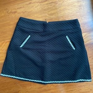 Quilted Mini Skirt with Pockets